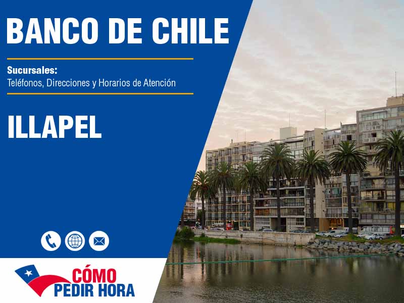Sucursales del Banco de Chile en Illapel - Telfonos y Horarios