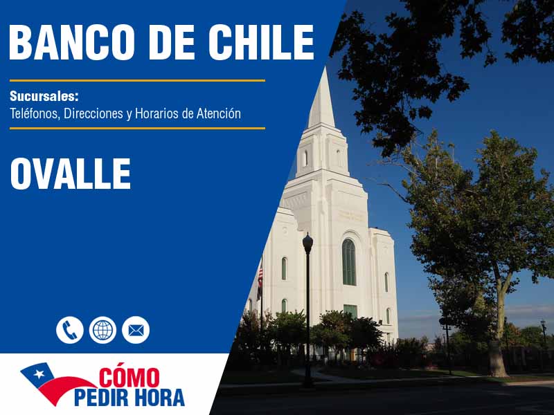 Sucursales del Banco de Chile en Ovalle - Telfonos y Horarios
