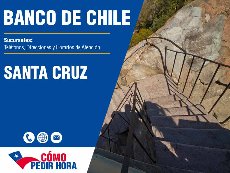 Sucursales del Banco de Chile en Santa Cruz - Telfonos y Horarios