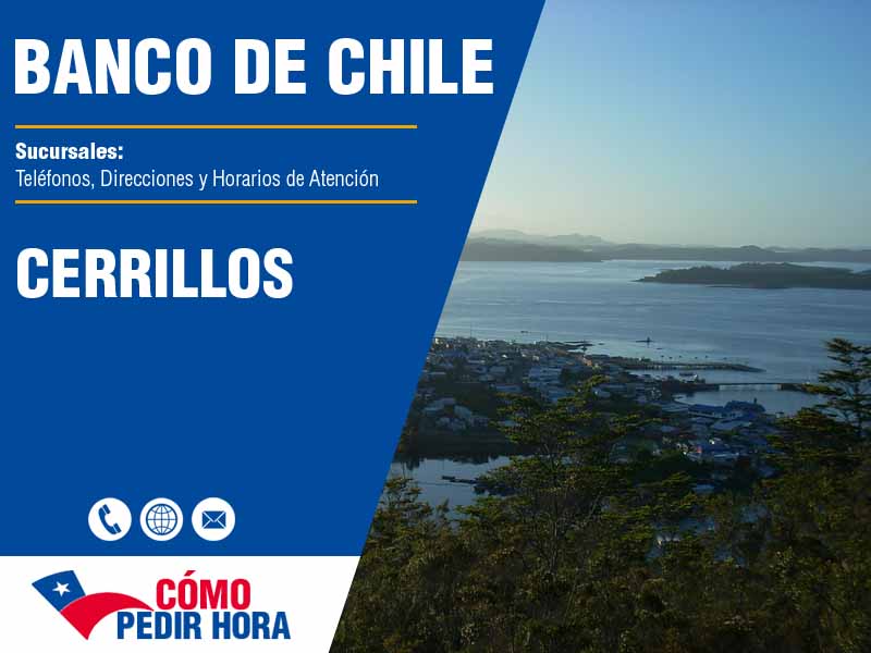 Sucursales del Banco de Chile en Cerrillos - Telfonos y Horarios