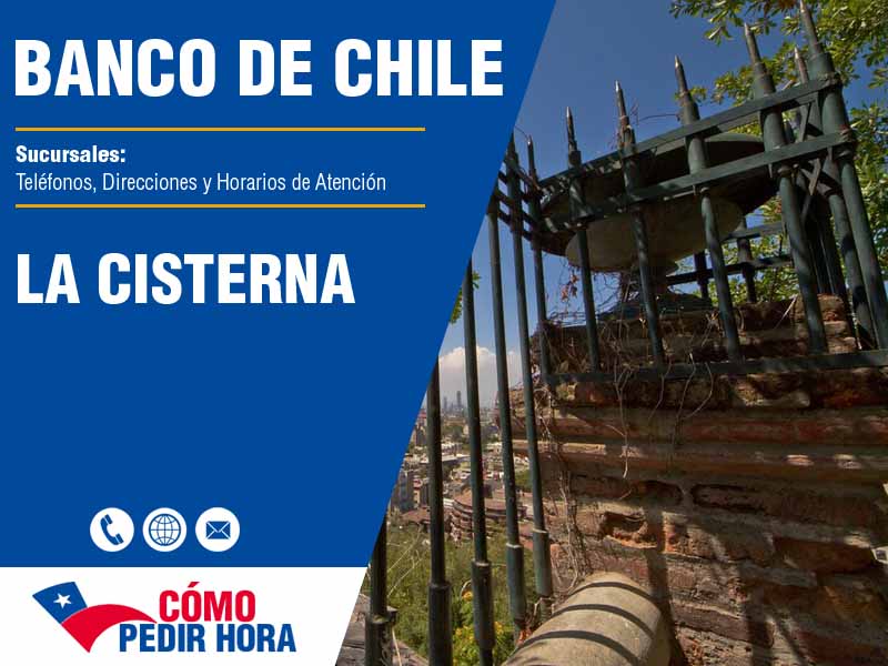 Sucursales del Banco de Chile en La Cisterna - Telfonos y Horarios