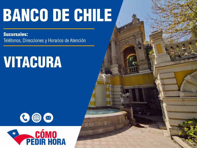 Sucursales del Banco de Chile en Vitacura - Telfonos y Horarios