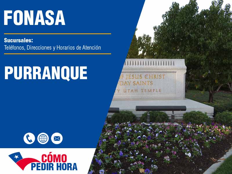 Sucursales del Fonasa en Purranque - Teléfonos y Horarios