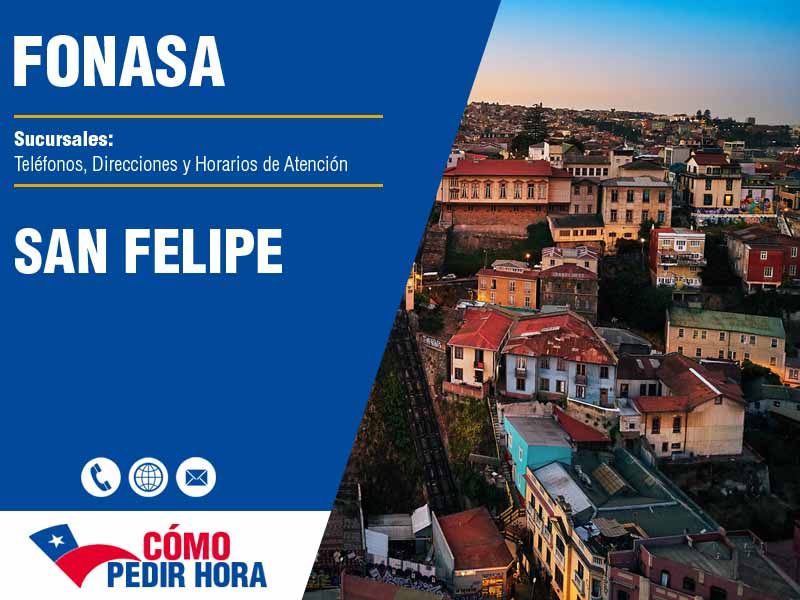 Sucursales del Fonasa en San Felipe - Telfonos y Horarios