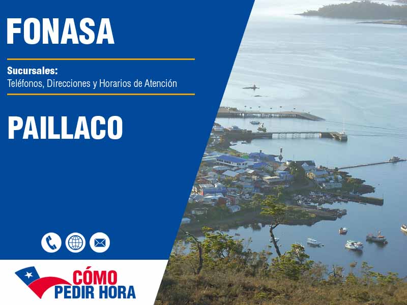 Sucursales del Fonasa en Paillaco - Telfonos y Horarios