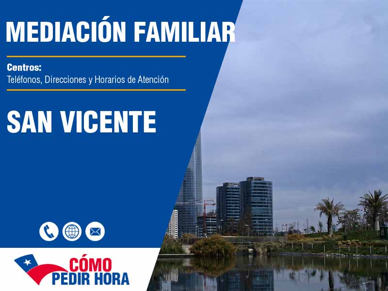 Centros de Mediacin Familiar en San Vicente - Telfonos y Horarios