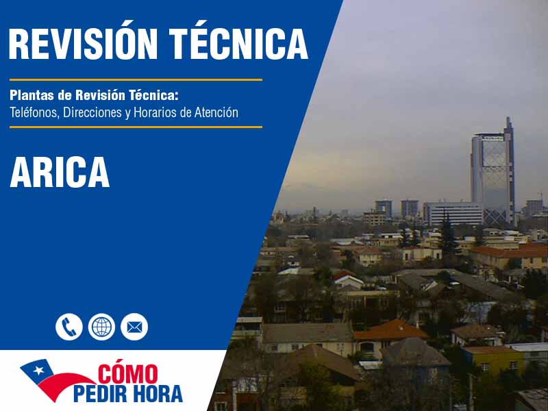 PRT Arica - Telfonos, Direcciones y Horarios