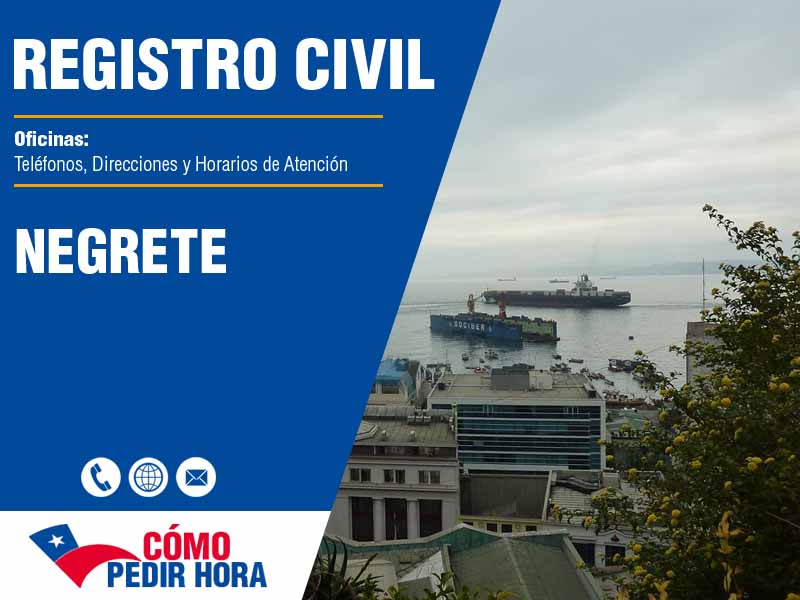 Oficinas del Registro Civil en Negrete - Telfonos y Horarios