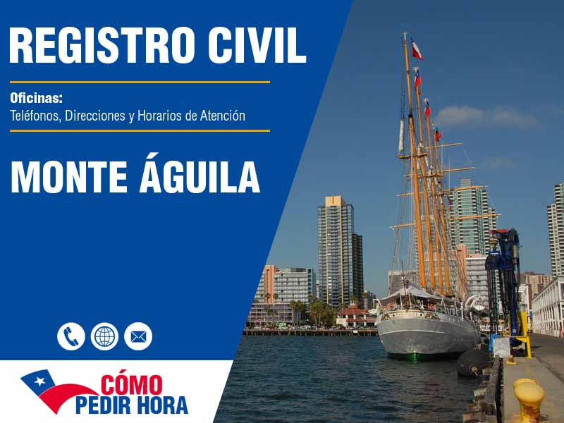 Oficinas del Registro Civil en Monte Águila - Telfonos y Horarios