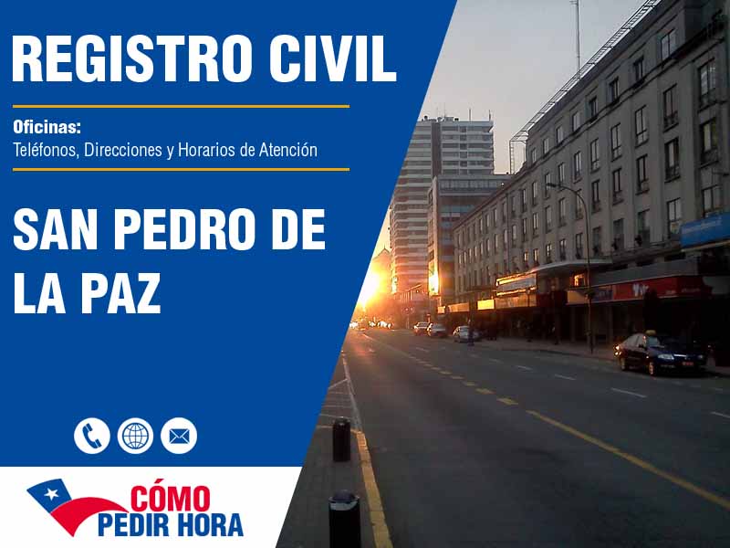 Oficinas del Registro Civil en San Pedro de la Paz - Telfonos y Horarios
