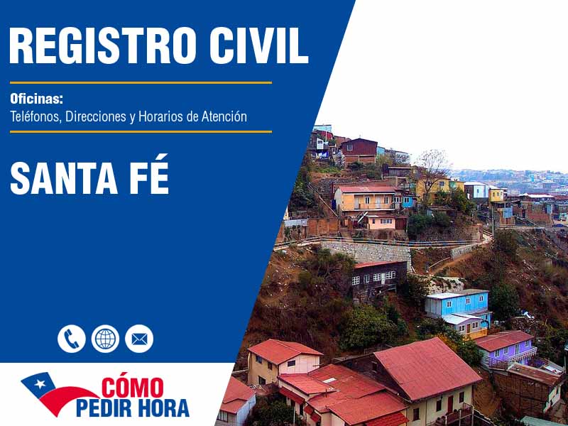 Oficinas del Registro Civil en Santa Fé - Telfonos y Horarios