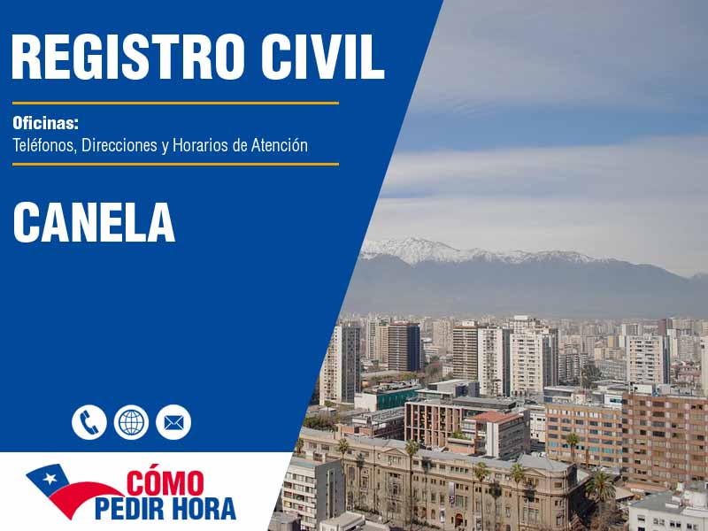 Oficinas del Registro Civil en Canela - Telfonos y Horarios