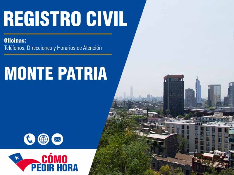 Oficinas del Registro Civil en Monte Patria - Telfonos y Horarios