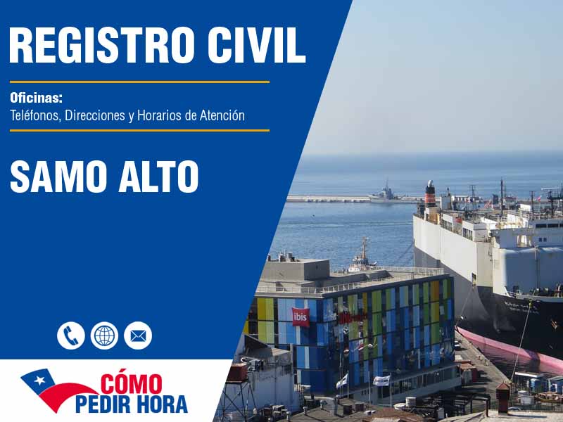 Oficinas del Registro Civil en Samo Alto - Telfonos y Horarios