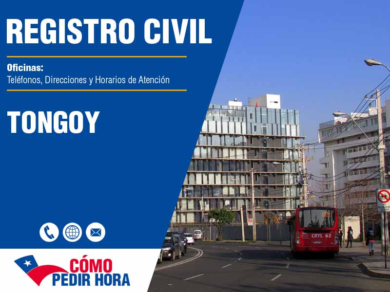 Oficinas del Registro Civil en Tongoy - Telfonos y Horarios