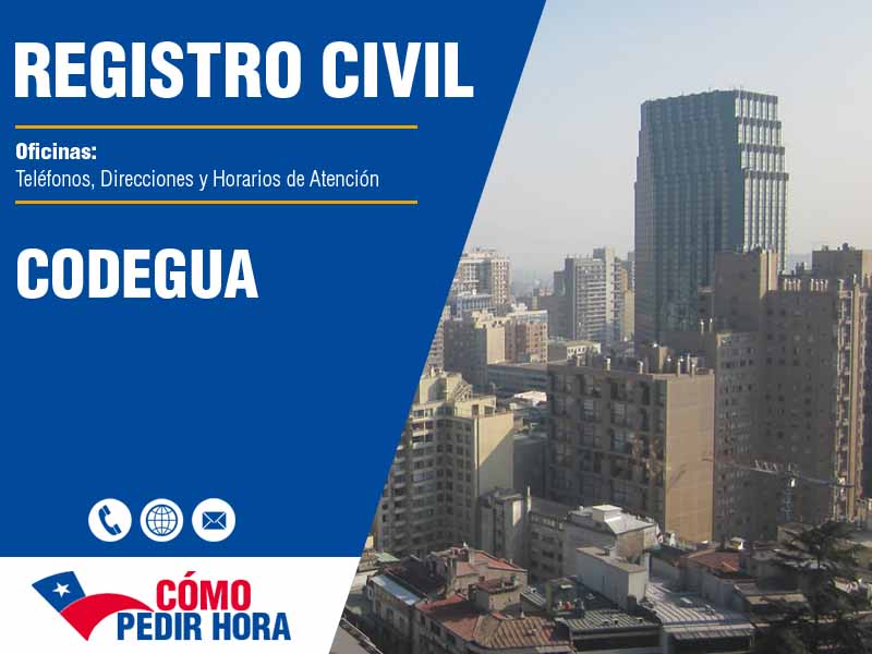 Oficinas del Registro Civil en Codegua - Telfonos y Horarios