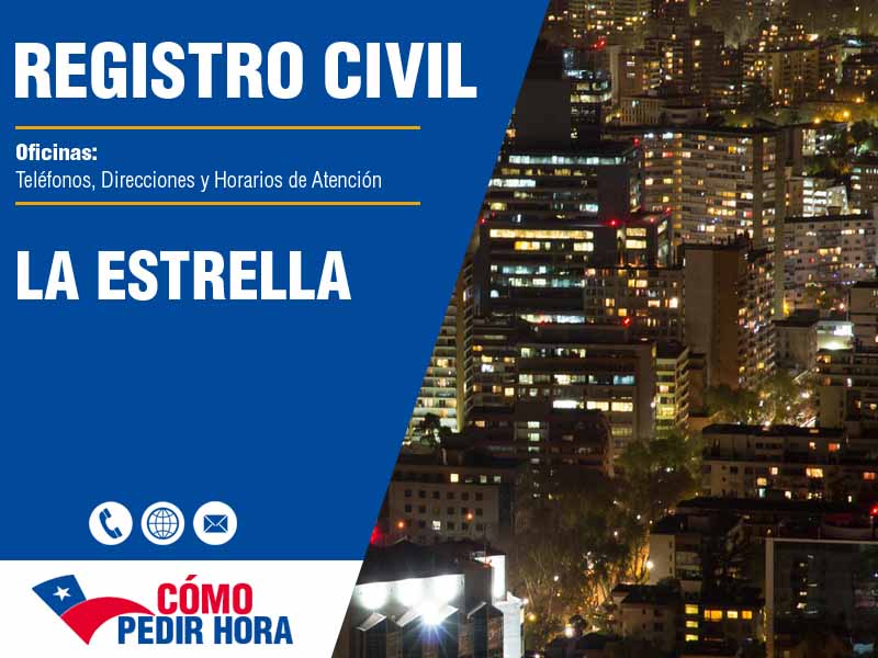 Oficinas del Registro Civil en La Estrella - Telfonos y Horarios