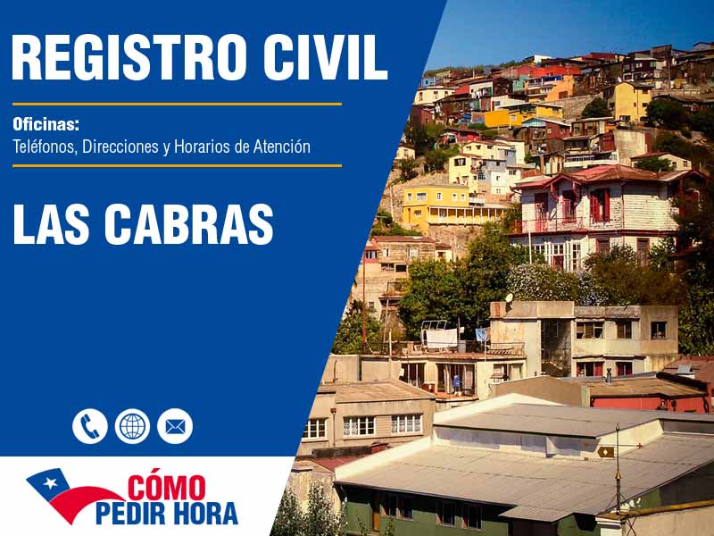 Oficinas del Registro Civil en Las Cabras - Telfonos y Horarios