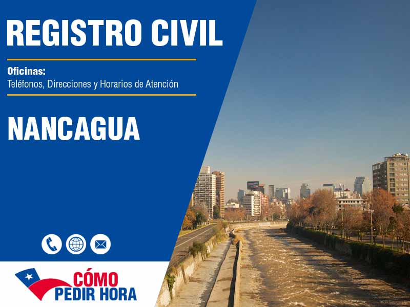 Oficinas del Registro Civil en Nancagua - Telfonos y Horarios