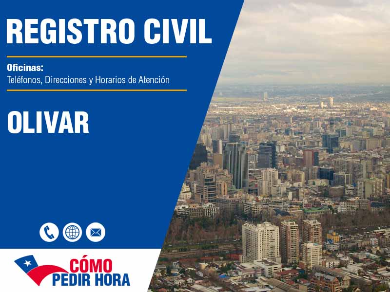 Oficinas del Registro Civil en Olivar - Telfonos y Horarios