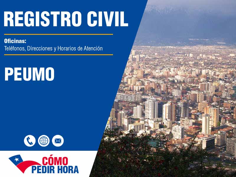 Oficinas del Registro Civil en Peumo - Telfonos y Horarios