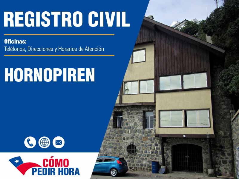 Oficinas del Registro Civil en Hornopiren - Telfonos y Horarios