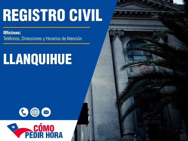 Oficinas del Registro Civil en Llanquihue - Telfonos y Horarios