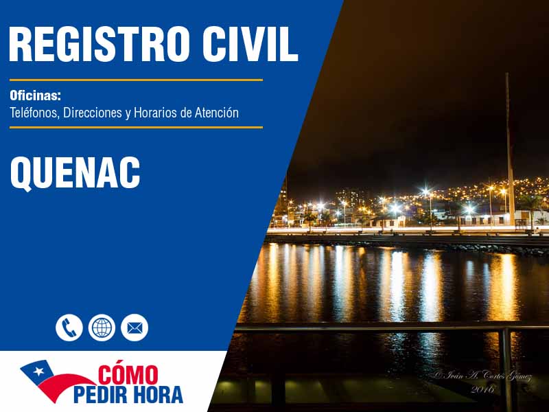 Oficinas del Registro Civil en Quenac - Telfonos y Horarios