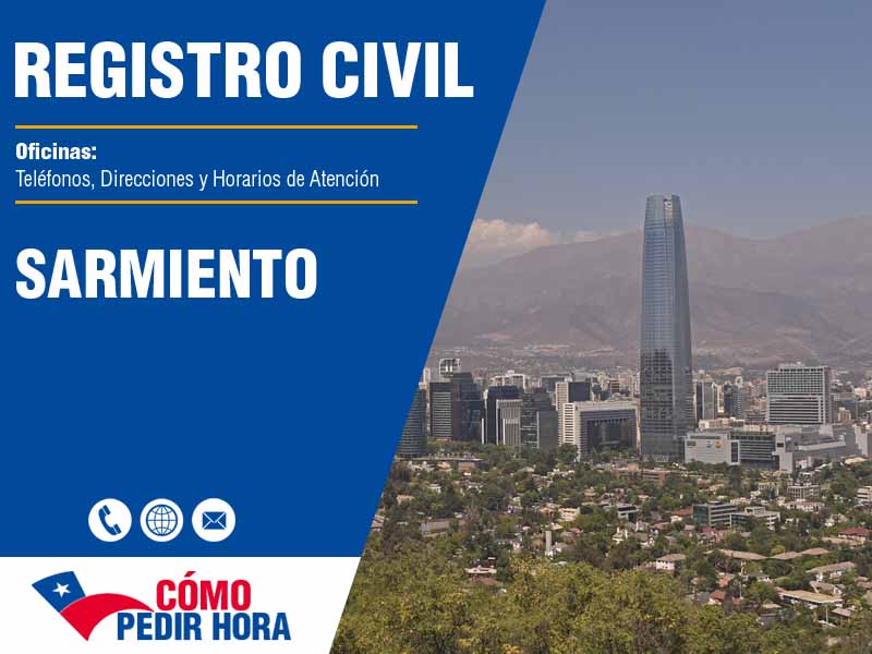 Oficinas del Registro Civil en Sarmiento - Telfonos y Horarios