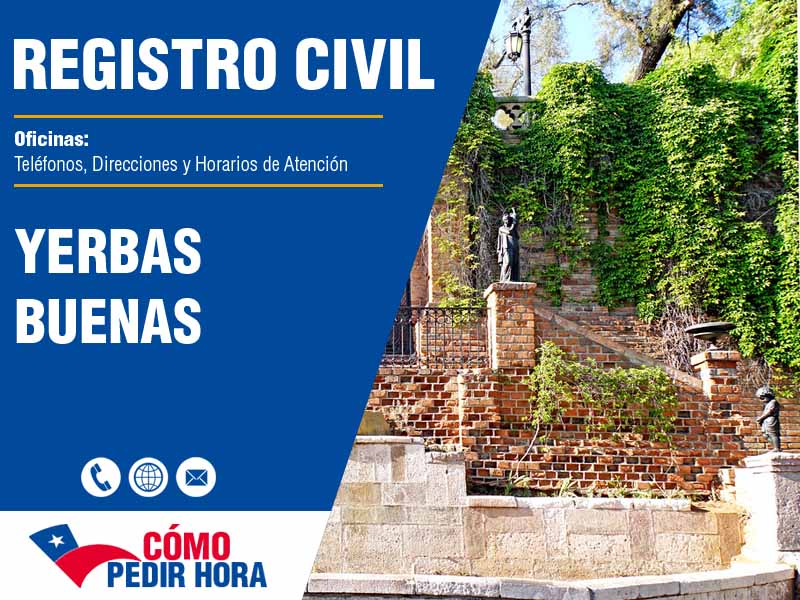 Oficinas del Registro Civil en Yerbas Buenas - Telfonos y Horarios