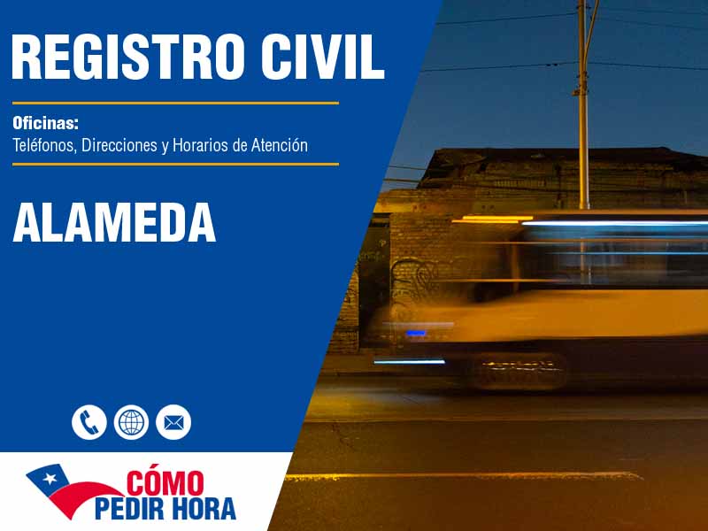 Oficinas del Registro Civil en Alameda - Telfonos y Horarios