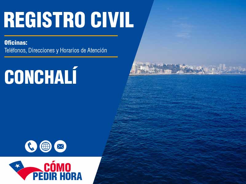 Oficinas del Registro Civil en Conchalí - Telfonos y Horarios