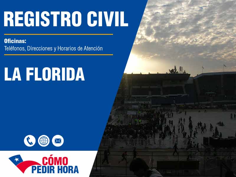 Oficinas del Registro Civil en La Florida - Telfonos y Horarios