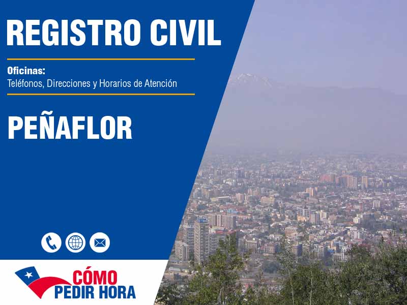 Oficinas del Registro Civil en Peñaflor - Telfonos y Horarios