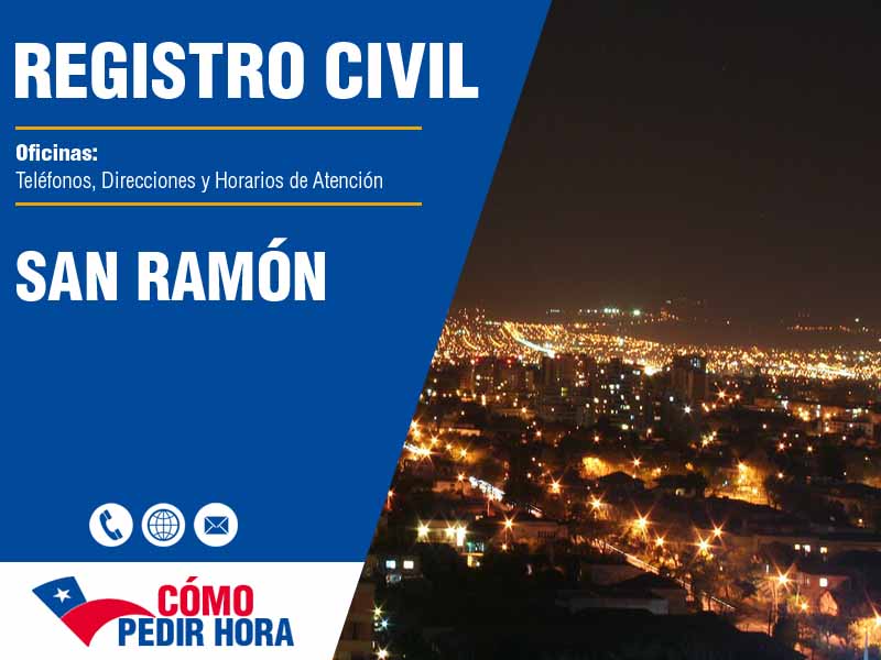 Oficinas del Registro Civil en San Ramón - Telfonos y Horarios