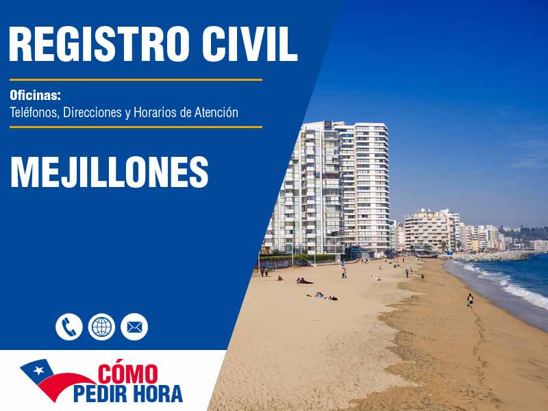 Oficinas del Registro Civil en Mejillones - Telfonos y Horarios