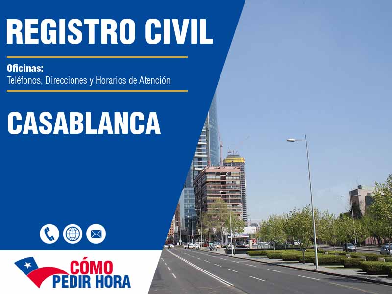 Oficinas del Registro Civil en Casablanca - Telfonos y Horarios