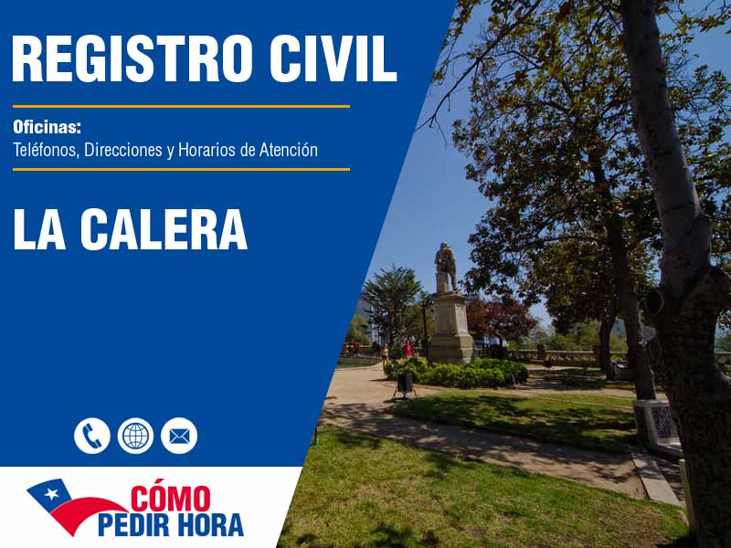 Oficinas del Registro Civil en La Calera - Telfonos y Horarios