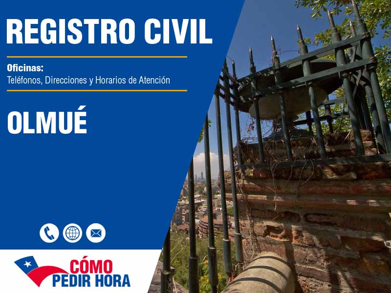 Oficinas del Registro Civil en Olmué - Telfonos y Horarios