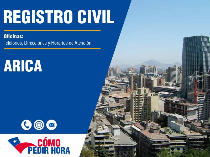 Oficinas del Registro Civil en Arica - Telfonos y Horarios