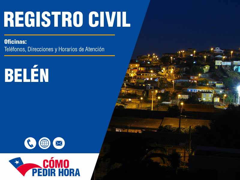 Oficinas del Registro Civil en Belén - Telfonos y Horarios