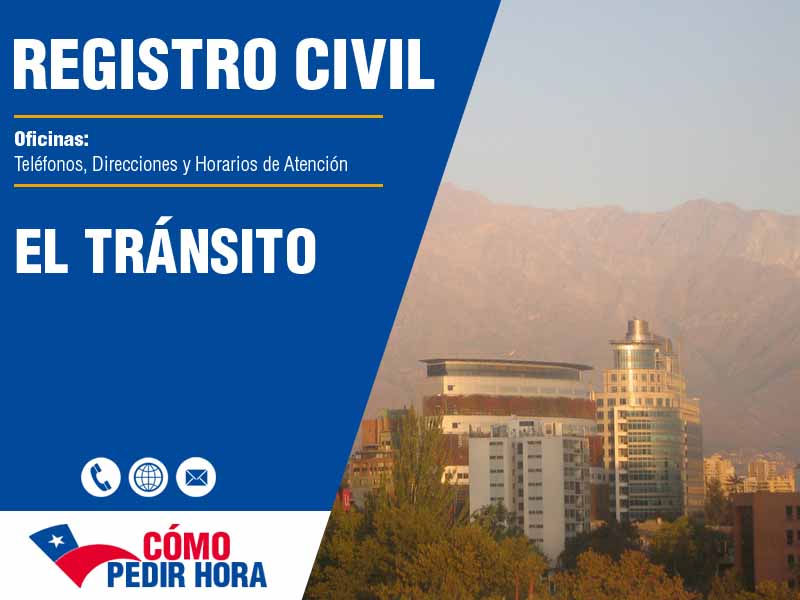 Oficinas del Registro Civil en El Tránsito - Telfonos y Horarios