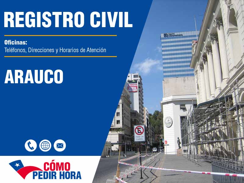 Oficinas del Registro Civil en Arauco - Telfonos y Horarios