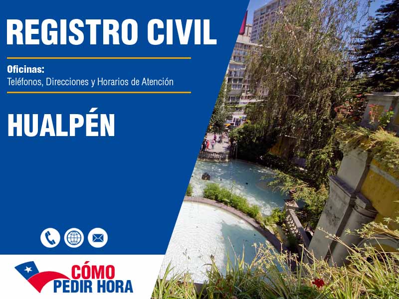 Oficinas del Registro Civil en Hualpén - Telfonos y Horarios