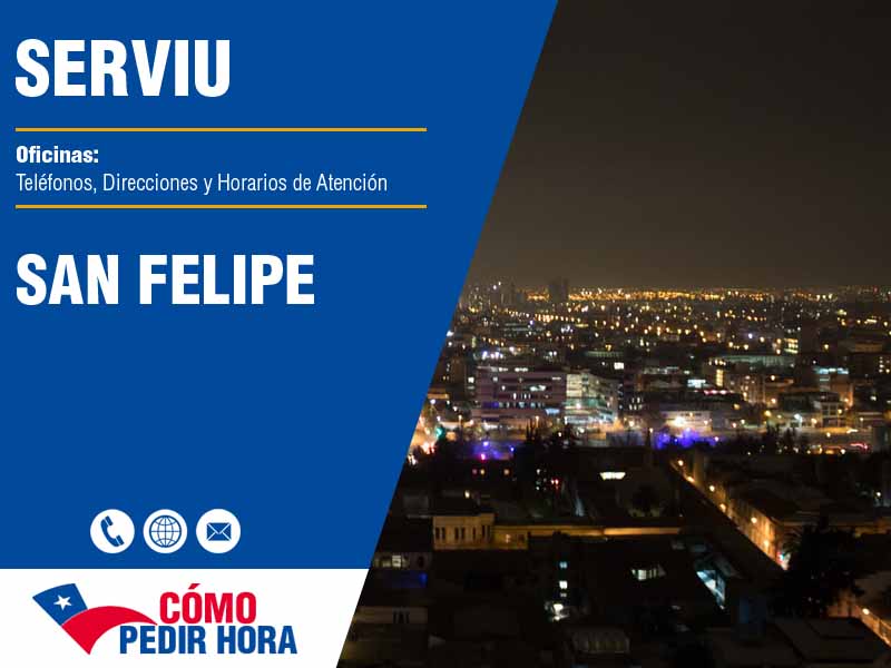 Oficinas Serviu en San Felipe - Telfonos y Horarios de Atencin