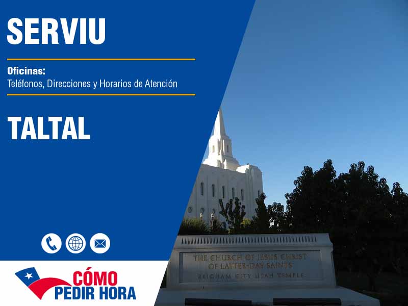 Oficinas Serviu en Taltal - Telfonos y Horarios de Atencin